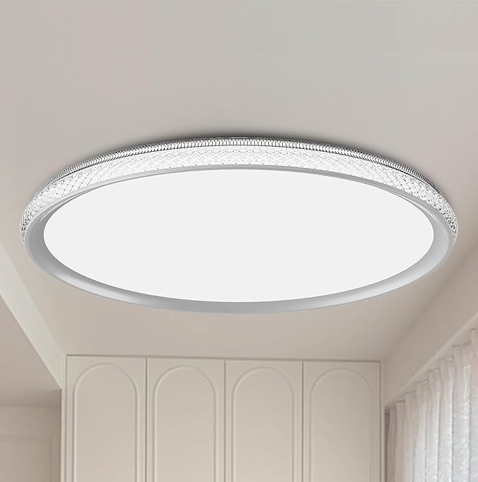 Led Ceiling Light Flush Mount,Bedroom Lights for Ceiling,led Kitchen Ceiling Light,Dimmable 35W 4000LM,5CCT Selectable Color Temperature,15 in for Living Room,Office,Hallway,Bedroom,Kitchen