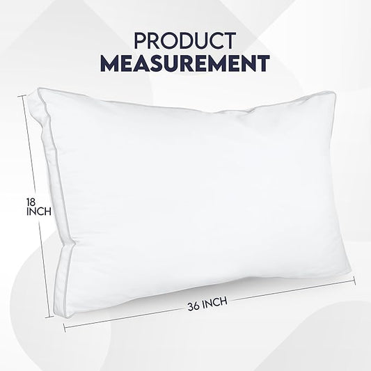 Utopia Bedding Bed Pillows for Sleeping King Size (White), Set of 2, Soft & Fluffy Pillow with Down Alternative Filling, Cooling, Hotel Quality, Gusseted Pillow for Back, Stomach or Side Sleepers