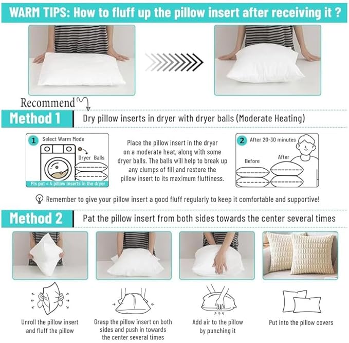 QUBA LINEN King Size Bed Pillows - Set of 2, Medium Density, Soft and Supportive for Back, Side, and Stomach Sleepers((King -White), Pack of 2)