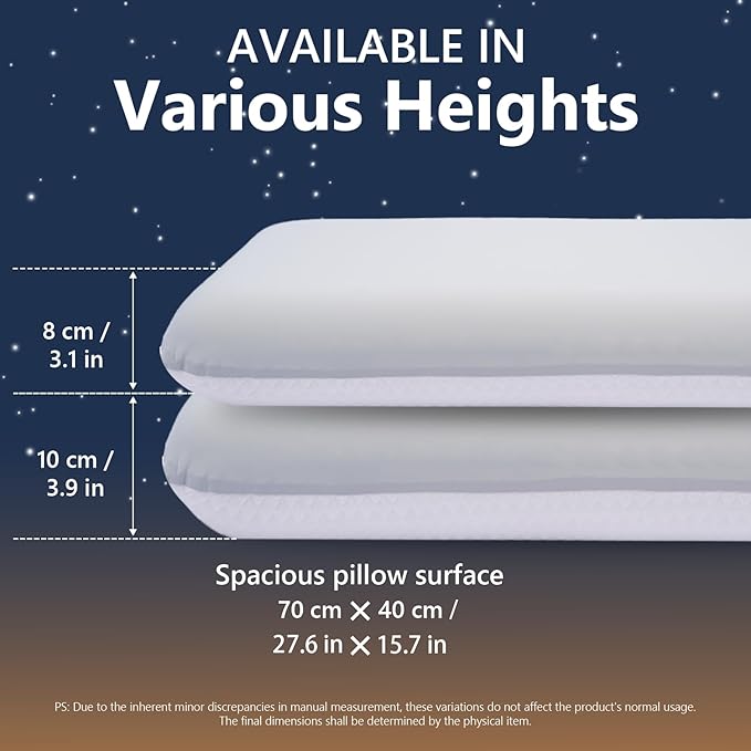 Memory Foam Pillow, Cooling Contour Bed Pillow for Sleeping, Medium Firm Neck & Shoulder Support, Double-Sided Design for All Seasons, Washable Cover (White Upgrade, 16 × 28 × 4 in)