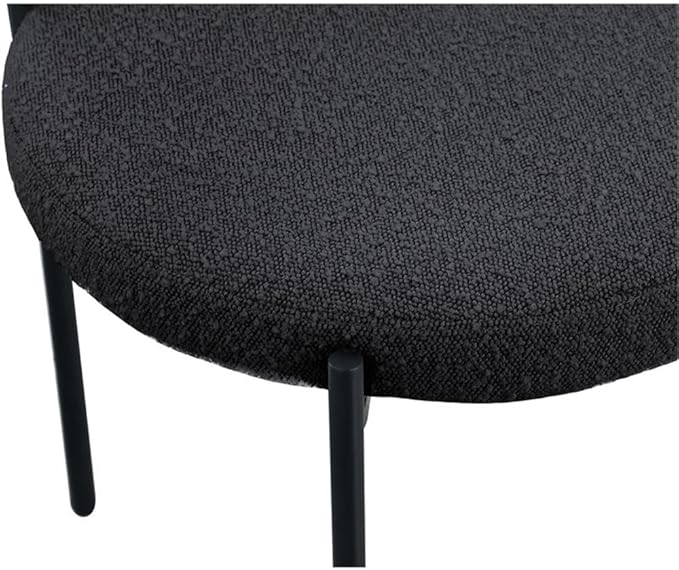 Meridian Furniture Beacon Black Boucle Fabric Dining Chair