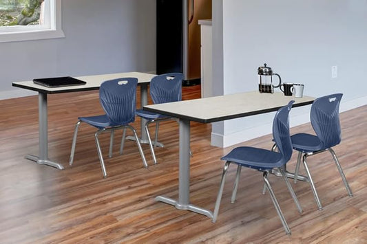Regency Cain 60" x 24" Training Table- Maple/Grey Base