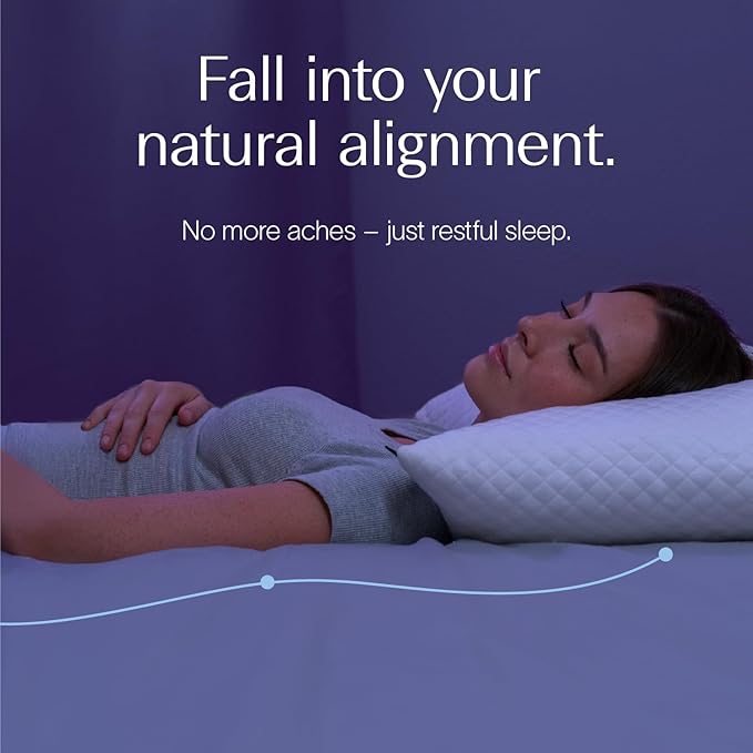 DreamyBlue Signature Pillow w/Adjustable Loft • Shredded Memory Foam Fill • Neutral Alignment for Side, Back, and Stomach Sleepers • Washable Bamboo Rayon Cover • CertiPUR-US Certified Foam (King)