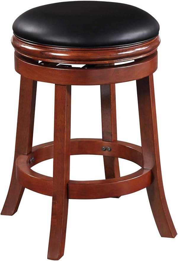 Boraam Backless Counter Height Stool, 24-Inch, Cherry