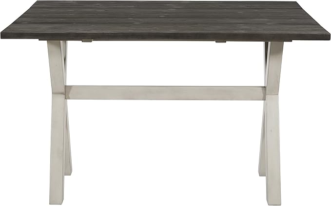OSP Home Furnishings Kristen Flip-Top Expanding Desk to Dining Table, Charcoal Finish