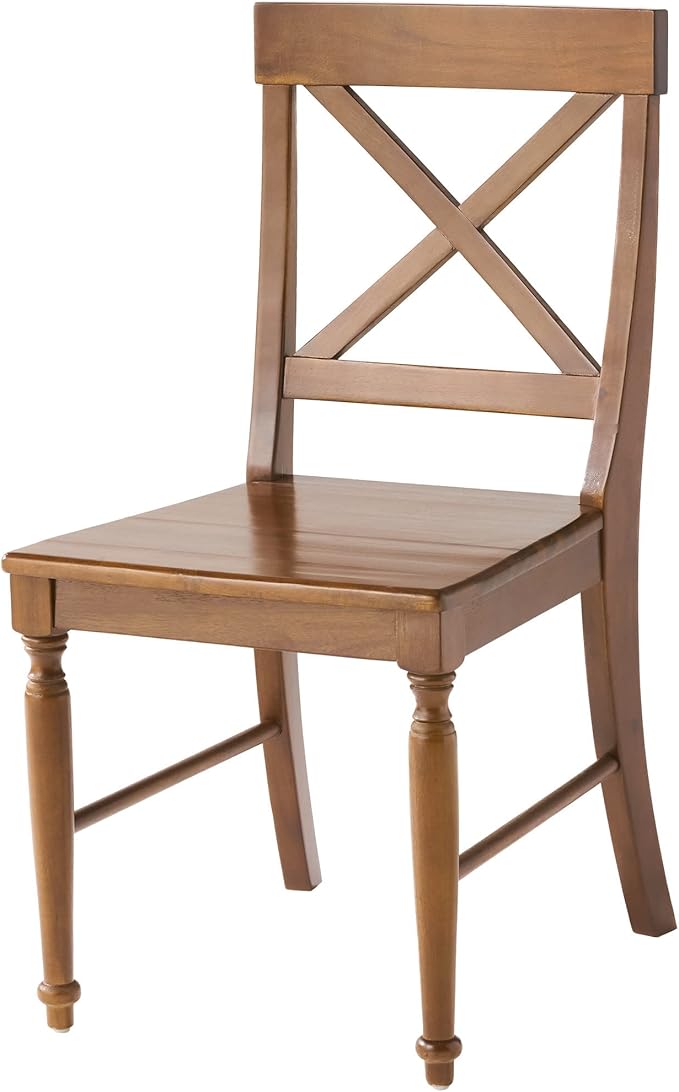 Christopher Knight Home Rovie Acacia Wood Dining Chairs, 2-Pcs Set, Dark Oak