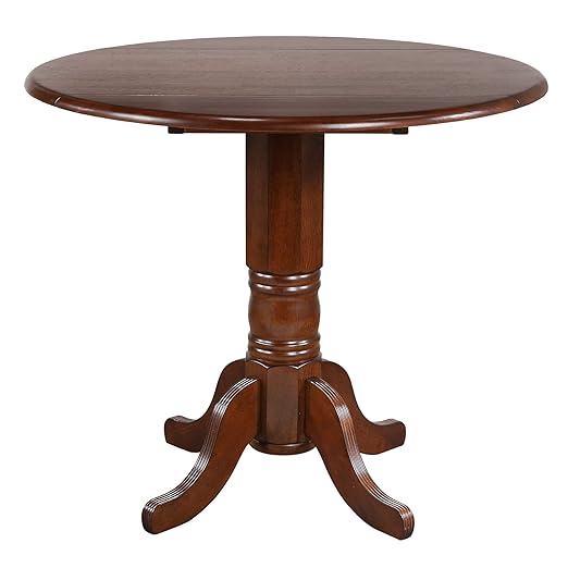 Sunset Trading Andrews Dining Table, Distressed chestnut finish