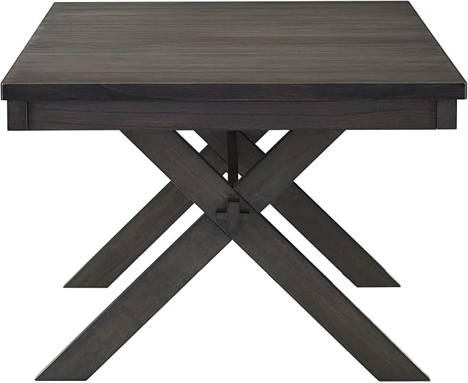 Crosley Furniture Hayden Modern Farmhouse Wood Dining Table, Slate
