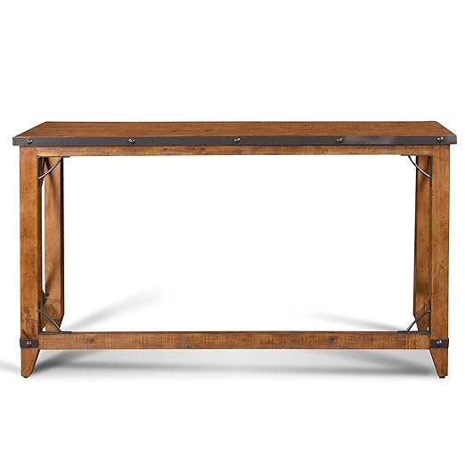 Sunset Trading Rustic City Counter Height Table, Natural Oak