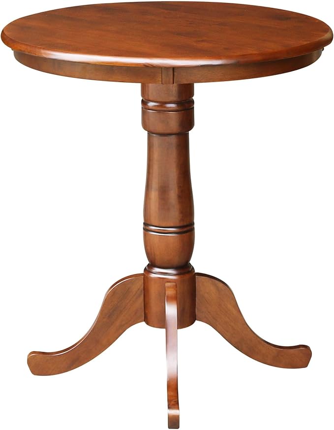 International Concepts 30" Round Top Counter Table in Brown