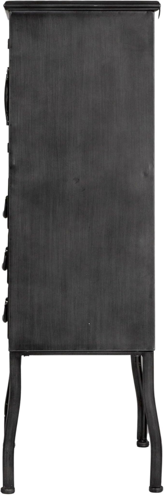 Creative Co-Op Sleek Metal Cabinet Storage with 3 Drawers, Black