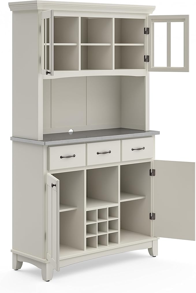 homestyles Server sideboards-buffets-credenzas, Hutch, Off White