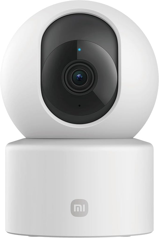XIAOMI Smart Camera C201, 1080p Indoor Security Camera with Physical Lens Shielding, 360° Panoramic View, AI Human & Pet Detection, Full-Color Night Vision, Wi-Fi 6, Works with Google Assistant, 1pack