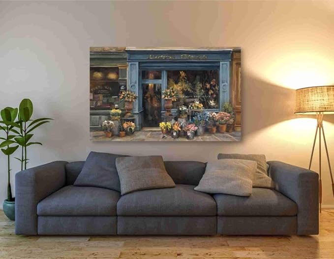 Epic Graffiti 'Lartisan Fleuriste' by Marilyn Hageman, Canvas Wall Art, 60"x40"