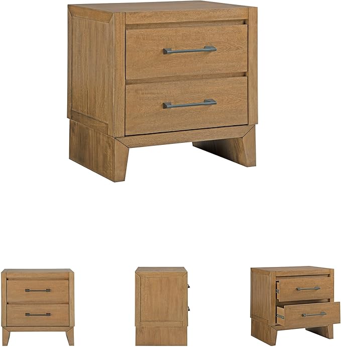 Signature Design by Ashley Sherbana Casual 2-Drawer Nightstand, Light Brown