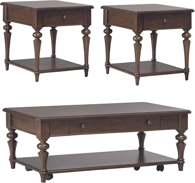 Liberty Furniture Arden Road Living Room 3 Piece Set - Satin Cherry