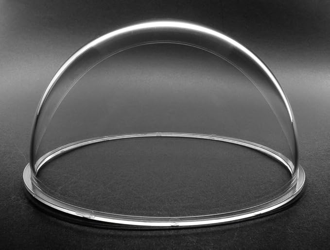 JMX Acrylic/PC CCTV Replacement Clear Camera Dome Cover Security Camera Housing Pet Dog Fence Window Skylight Window (4.7 Inches, Transparent)