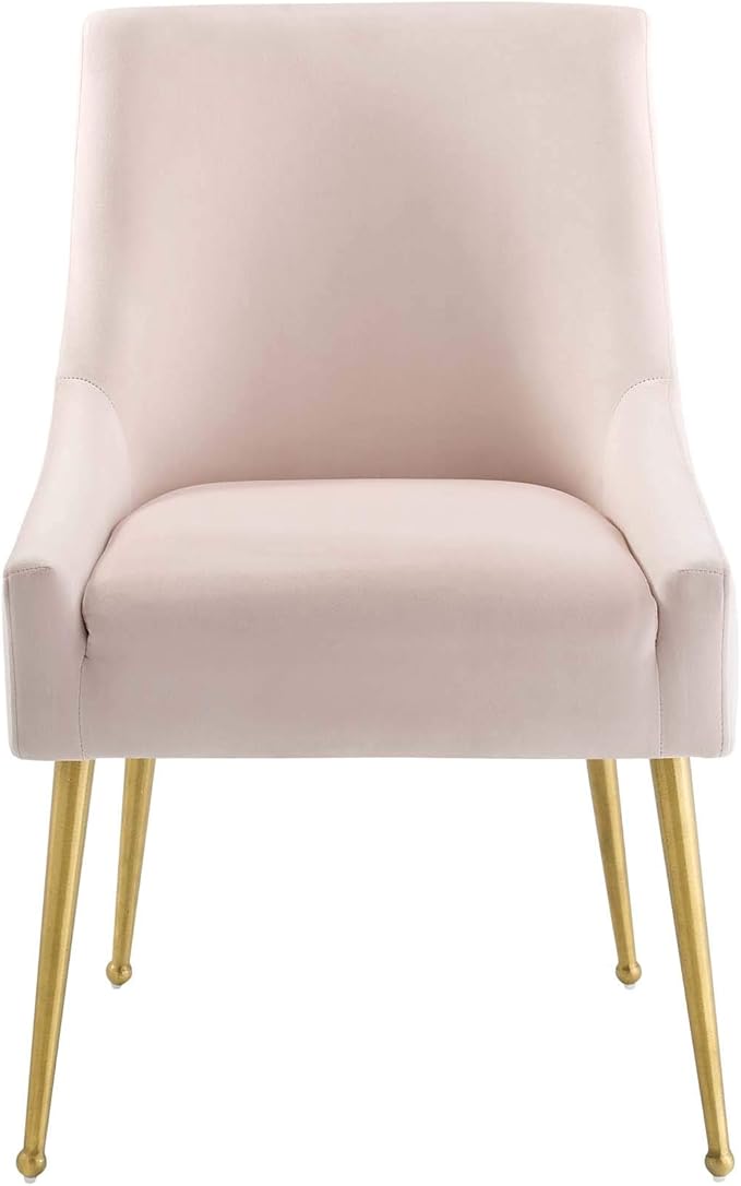 Modway Discern Upholstered Performance Velvet Dining Chair, Pink
