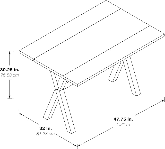 OSP Home Furnishings Kristen Flip-Top Expanding Desk to Dining Table, Charcoal Finish