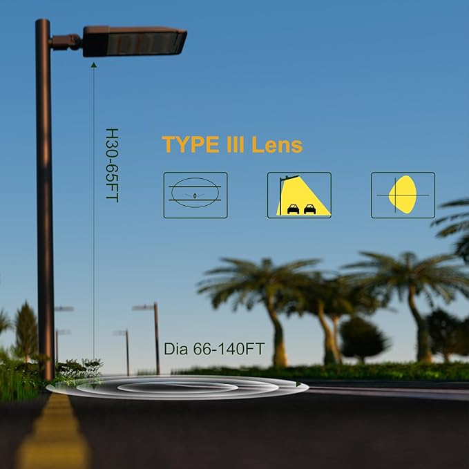 600W LED Parking Lot Lighting 90000Lm(150LM/W) Slipfitter Mount Parking Lot Lighting with Smart Photocell 5000K 6KV SPD Outdoor Waterproof IP65 LED Shoebox Lights for Yard,Roadways-2Pack
