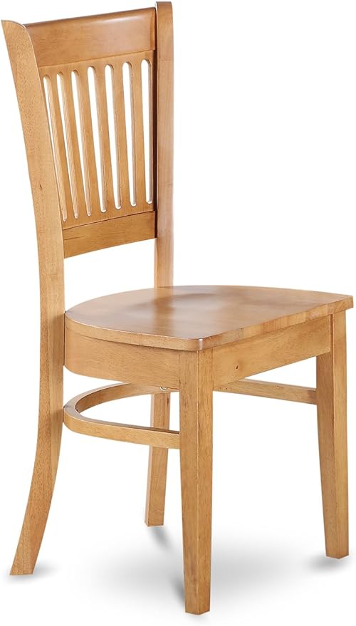 East West Furniture CAVA6-OAK-W 6 Piece Dining Room Furniture Set Contains a Rectangle Kitchen Table and 4 Dining Chairs with a Bench, 36x60 Inch, Oak