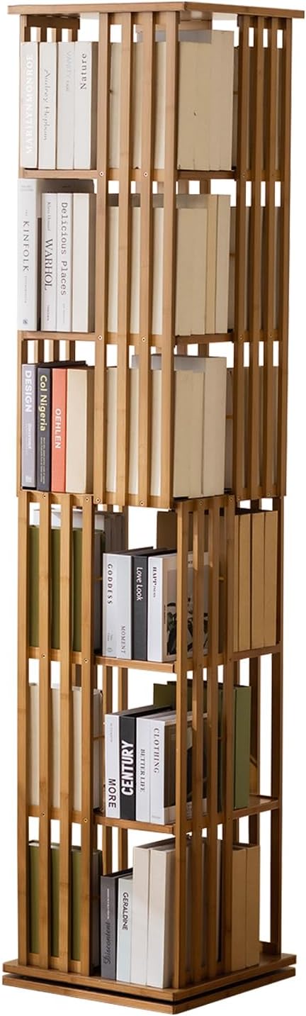 latifolia 6 Tier Book Shelf,Modern Bookshelves Organizer,Brown