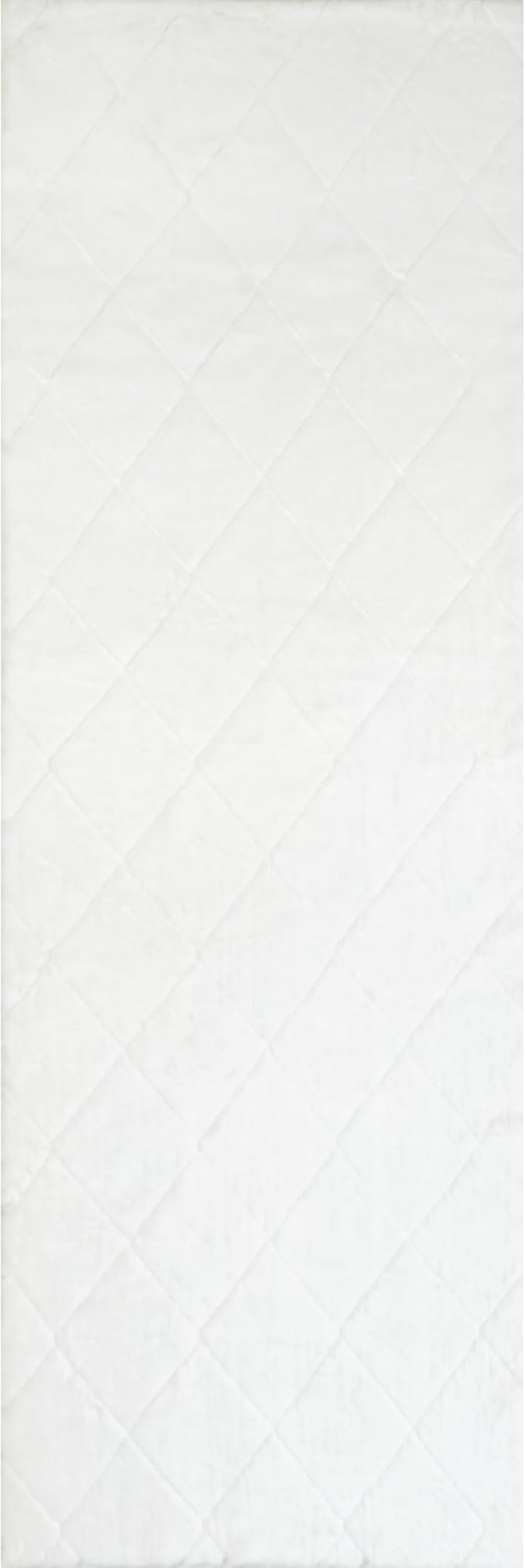 nuLOOM SuperiorWash Amy White, 2'6" x 10', Fluffy Shag, Soft and Fluffy, High Traffic, Stain Resistant, Durable, Machine Washable Runner for Bedroom, Living Room, Dining Space, Den, Foyer, Entryway