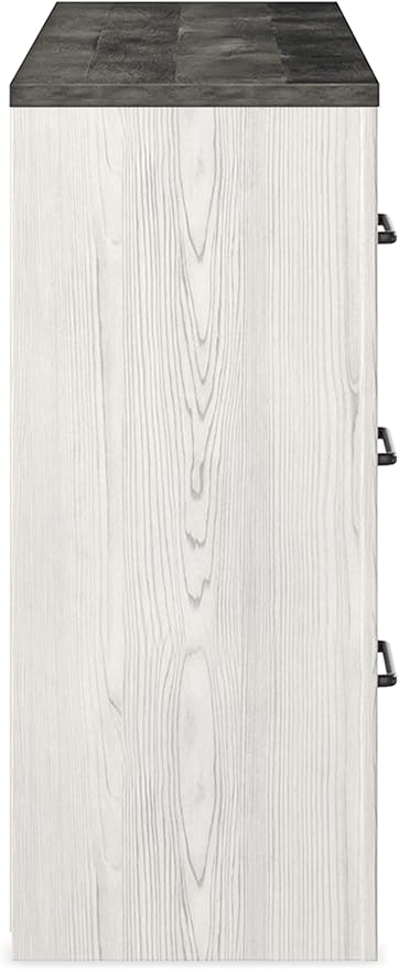 Signature Design by Ashley Gerridan Coastal 6 Drawer Dresser, Two Tone White