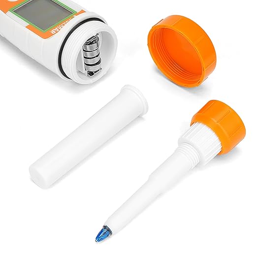 pH Tester for Food Digital pH Meter for Sourdough Starter and Dough Spear Sensor Food pH Kit Works for Fermented Sausages Cheese Sushi Rice Canned Jam Soapmaking and Other Solid Semi-Solid