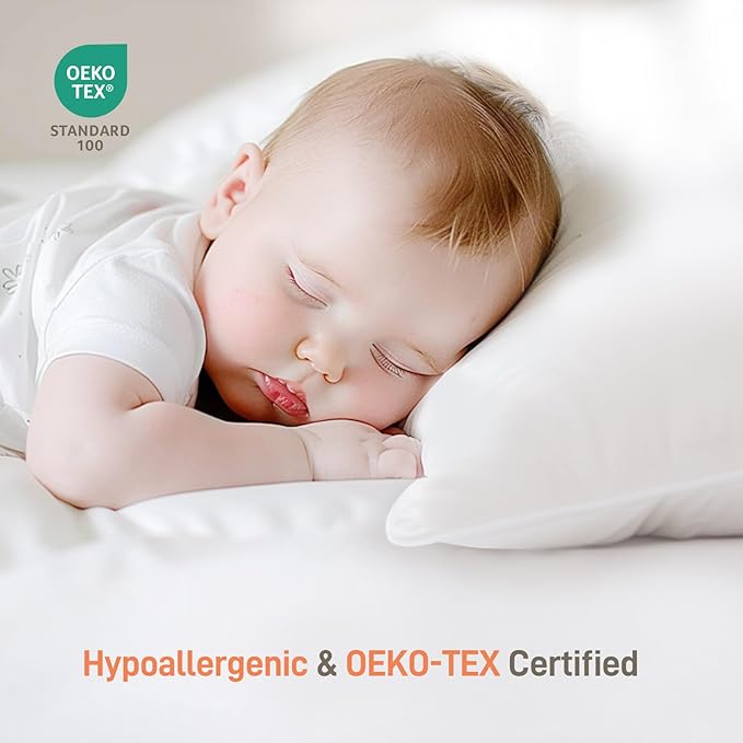 Hypoallergenic Bamboo Viscose Shell, Soft King Size Bed Pillow with Down Alternative Filling, Oeko-Tex Certified, Luxury Hotel Quality for Stomach, Back and Side Sleepers
