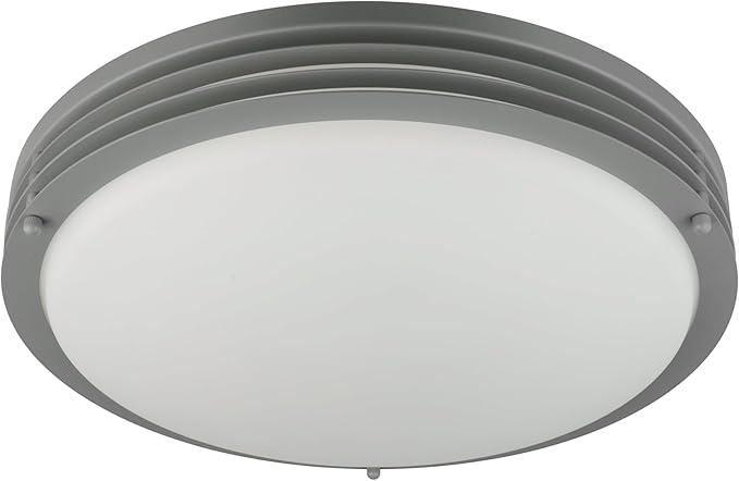 Good Earth Lighting Majestic 14-in LED Ceiling Fixture, 1700 Lumens, Dimmable, Matte Grey