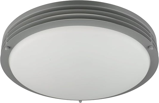 Good Earth Lighting Majestic 14-in LED Ceiling Fixture, 1700 Lumens, Dimmable, Matte Grey