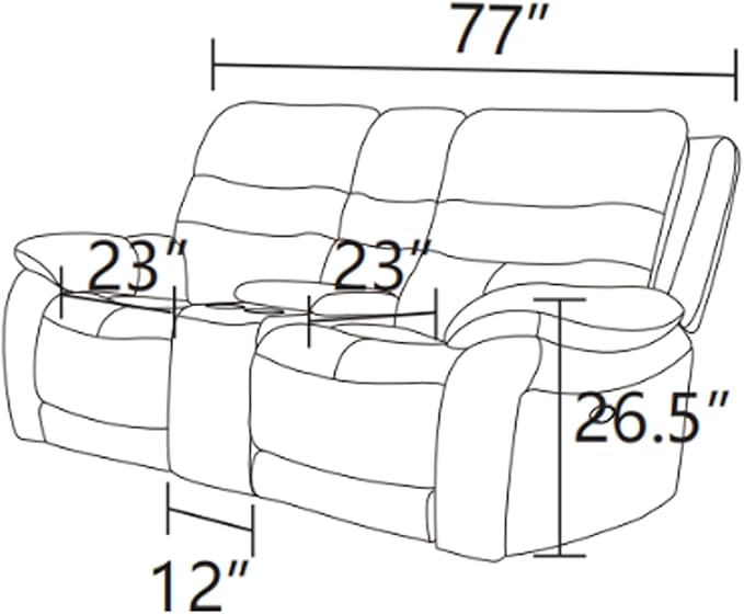 Power Reclining Sofa Set, Genuine Leather Recliner Sofa Set,Living Room Furniture Setwith USB Charging and LED Lights,for Living Room/Apartment/Office/Home Theather,Light Grey,L
