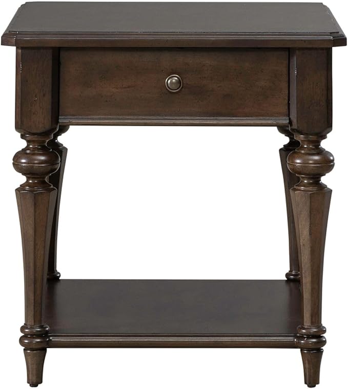 Liberty Furniture Arden Road Living Room Drawer End Table - Satin Cherry