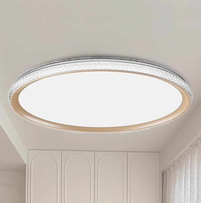Led Ceiling Light Flush Mount,Bedroom Lights for Ceiling,led Kitchen Ceiling Light,Dimmable 35W 4000LM,5CCT Selectable Color Temperature,15 in for Living Room,Office,Hallway,Bedroom,Kitchen