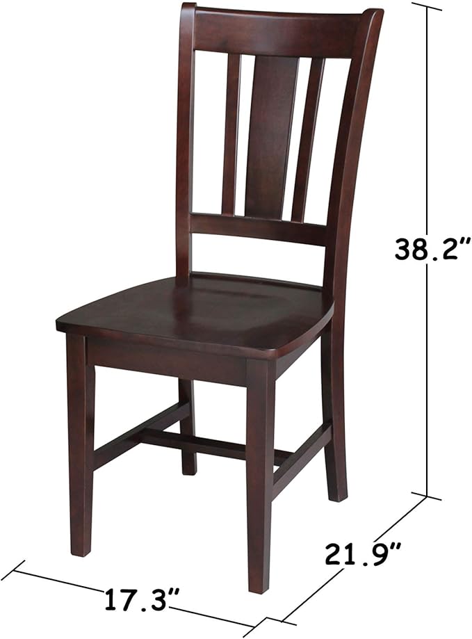 International Concepts 42" Dual Drop Leaf 2 San Remo Chairs Dining Table, Rich Mocha