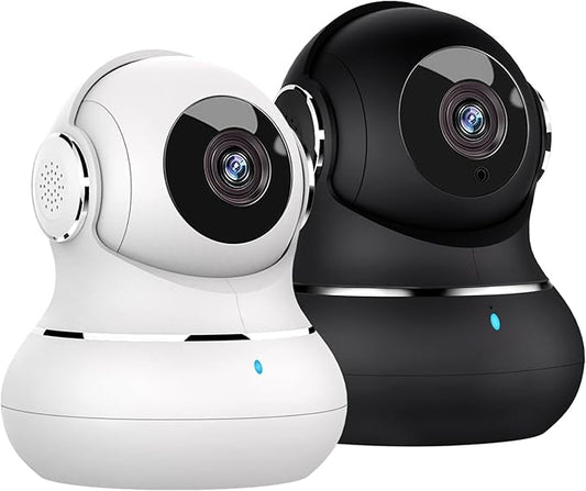 litokam 2 Pack Indoor Security Camera - Black & White