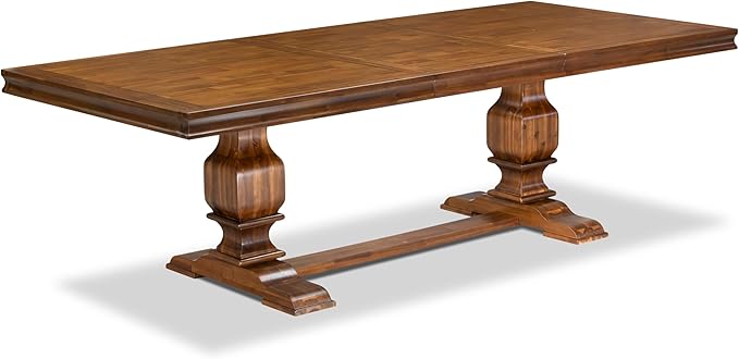 LKT-AWA-TP - A Dining Table with Removable Rectangular Tabletop - Antique Walnut Finish