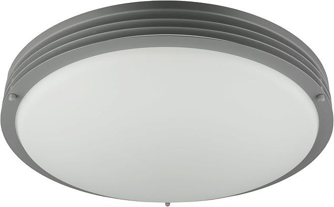 Good Earth Lighting Majestic 17-in Ceiling Fixture, 1950 Lumens, Dimmable, Matte Grey