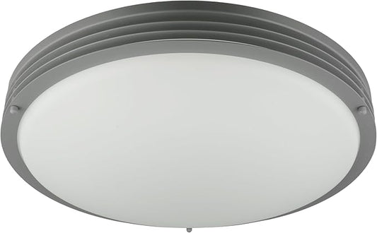 Good Earth Lighting Majestic 17-in Ceiling Fixture, 1950 Lumens, Dimmable, Matte Grey