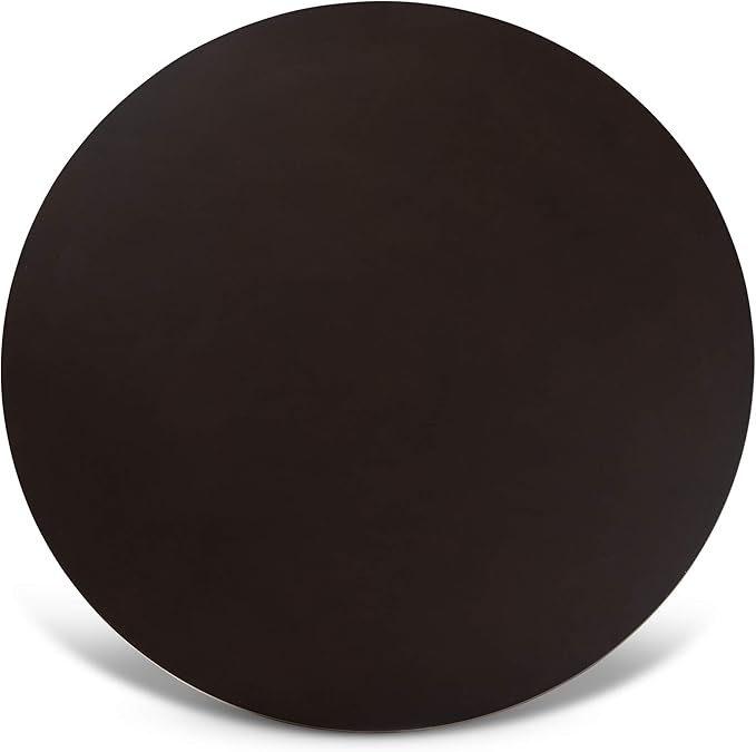 Baxton Studio Alayna Modern and Contemporary Dark Brown Finished 35-Inch-Wide Round Wood Dining Table