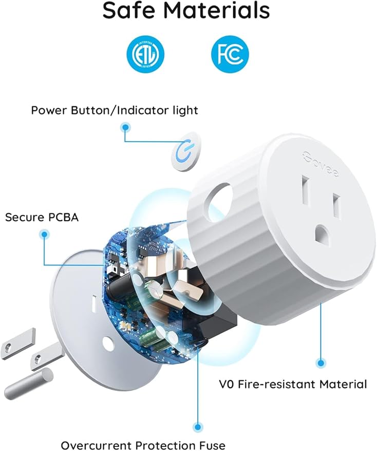 Govee A19 Smart Light Bulbs 1000 Lumen 2 Pack Bundle with Smart Plug H5083 4 Pack
