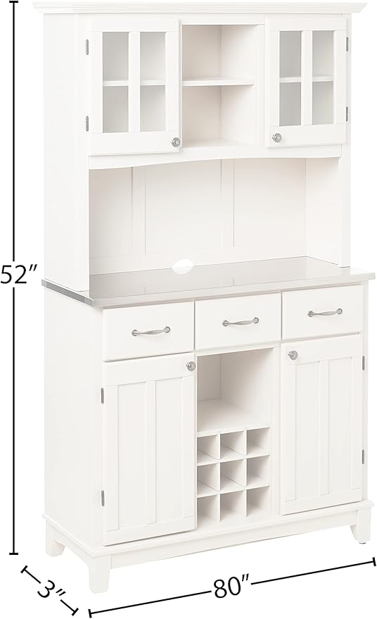 homestyles Server sideboards-buffets-credenzas, Hutch, Off White