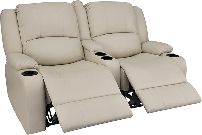 RecPro RV 64" Powered Recliner Loveseat | Wall Hugger Sofa | Ultrafabrics Brisa (Birch)