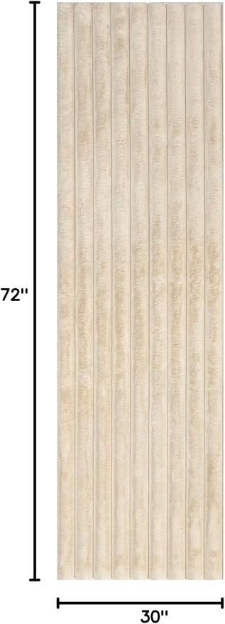 nuLOOM SuperiorWash Collection Kai Beige, 2'6" x 6', Fluffy and Cozy, High Traffic, Stain Resistant, Easy Clean, Durable Washable Runner for Bedroom, Living Room, Dining, Den, Foyer, Entryway