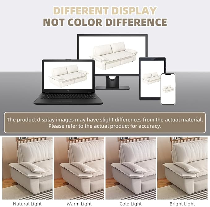 KEIKI 73.2" Convertible Futon Sofa Bed Queen Size, 3-in-1 Pull Out Couch with Chaise Lounge, Soft Velvet Cloud Loveseat Sofa for Home Theater Gaming Lounge Entertainment Room Seating