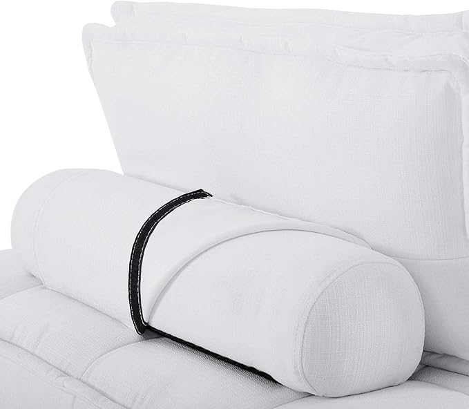 Modway Saunter Tufted Fabric Armless Chair, White