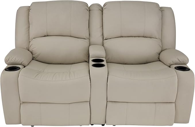 RecPro RV 64" Powered Recliner Loveseat | Wall Hugger Sofa | Ultrafabrics Brisa (Birch)