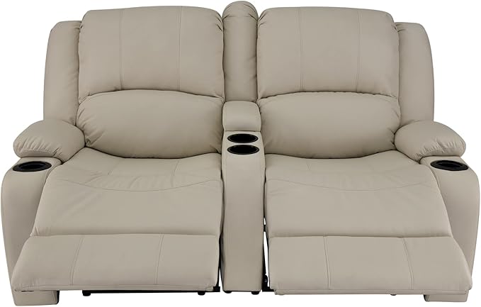 RecPro RV 64" Powered Recliner Loveseat | Wall Hugger Sofa | Ultrafabrics Brisa (Birch)