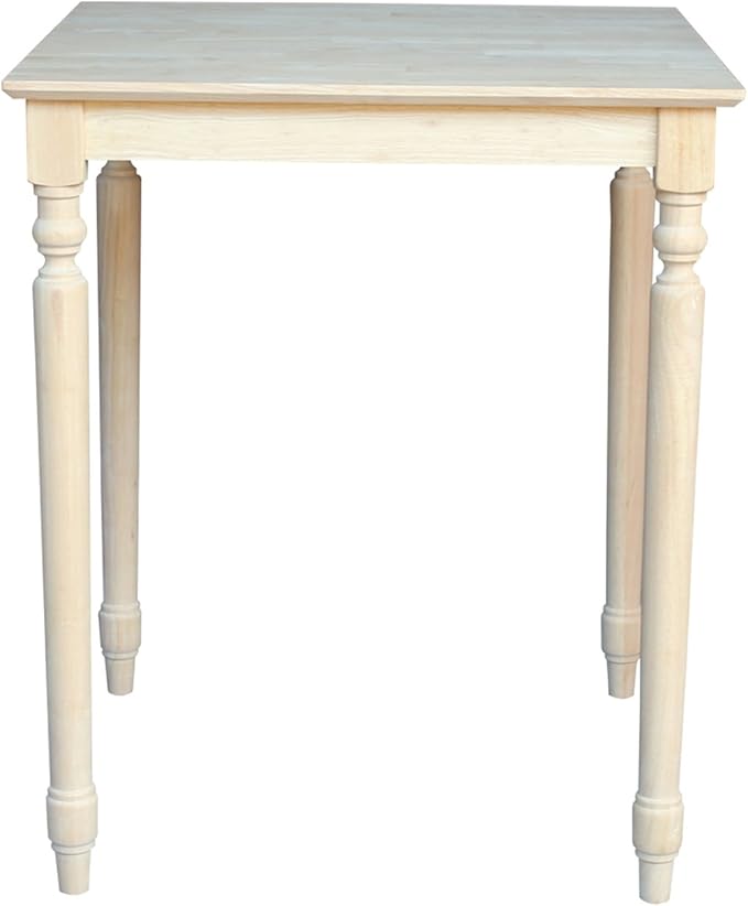International Concepts 36" Solid Wood Top Table with Turned Legs in Natural
